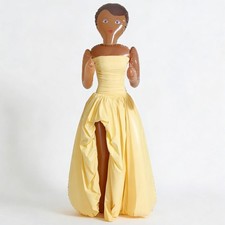 59" Inflatable Blow Up Doll Black Single Lady Stag Night Bachelor Party Decor
