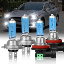 Fit 2006-2018 for Ford Fusion Headlight Bulbs, H7 High Beam and H11 Low Beam H7