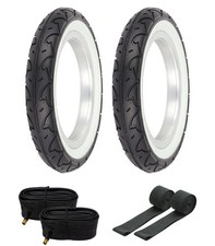 Pro Tire Bundle W 12 12 X 2 14 White Wall Cavalier Tirestubes Rim Strip Pro Tire Bundle W 12 12 X 2 14 White Wall Cavalier Tirestubes Rim Strip