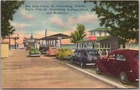 Vintage 1940s ST. PETERSBURG, Florida Postcard "BEE LINE FERRY" Coca-Cola Sign