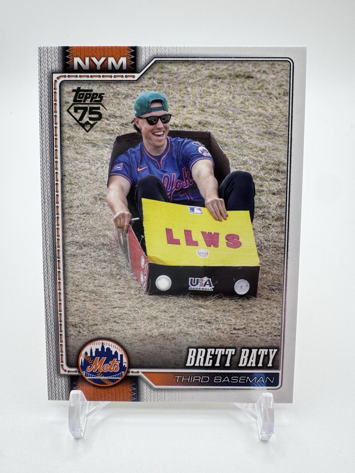 2026 Topps Series 1 Golden Mirror Variation Brett Baty #347 New York Mets SSP