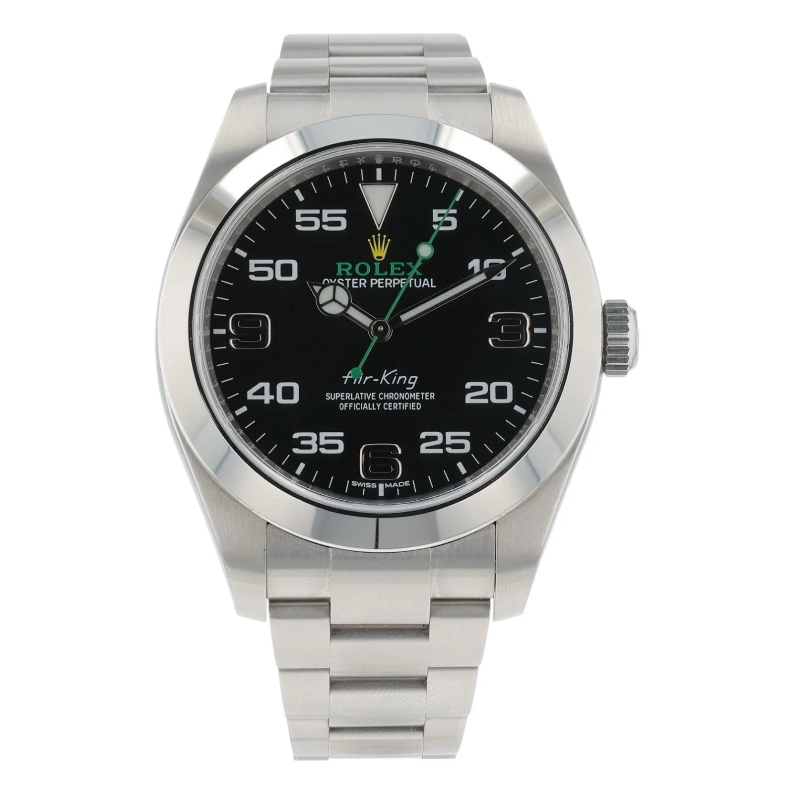 Rolex Air King Stainless Steel Black Dial 40mm Automatic Men’s Watch 116900