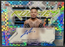 2025 Topps UFC Finest Joshua Van Rookie Auto RC Refractor Rookie /75
