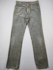 Levi's Pants Mens 30x32 Green Corduroy Straight 5 Pocket Chino Khaki Casual 70s