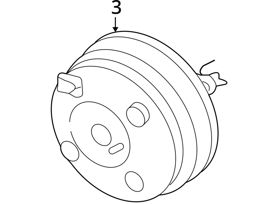 Potenciador de freno eléctrico Kia Optima 2006-2010 OEM NTVS9 Foto 3 de 3