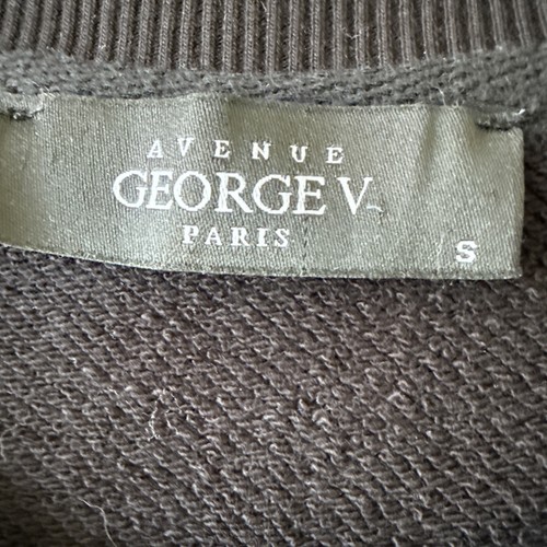 Avenue George V Paris Felpa Nera Aquile Strass Uomo GV-2110 SMALL - Foto 8 di 11