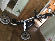 CaddyLite EZ V8 Golf Push Cart - Lightweight 3 Wheel Foldable Cart with One-C...