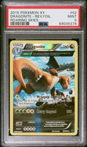 XY - Roaring Skies #52/108 Dragonite Rev. Foil PSA 9