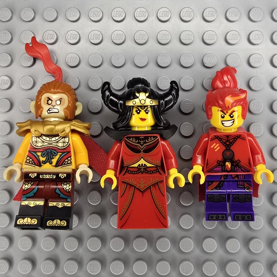 Lego Monkie Kid Minifigures Lot MK010 MK012 MK015 Monkey King, Princess, Red Son - Image 2 of 4