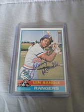 Lenny Randle Texas Rangers 1976 Topps #31 Autographed Signed Baseball Card