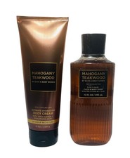 Bath  Body Works Men's Mahogany Teakwood Ultimate Hydration Cream  3-in-1 Gel