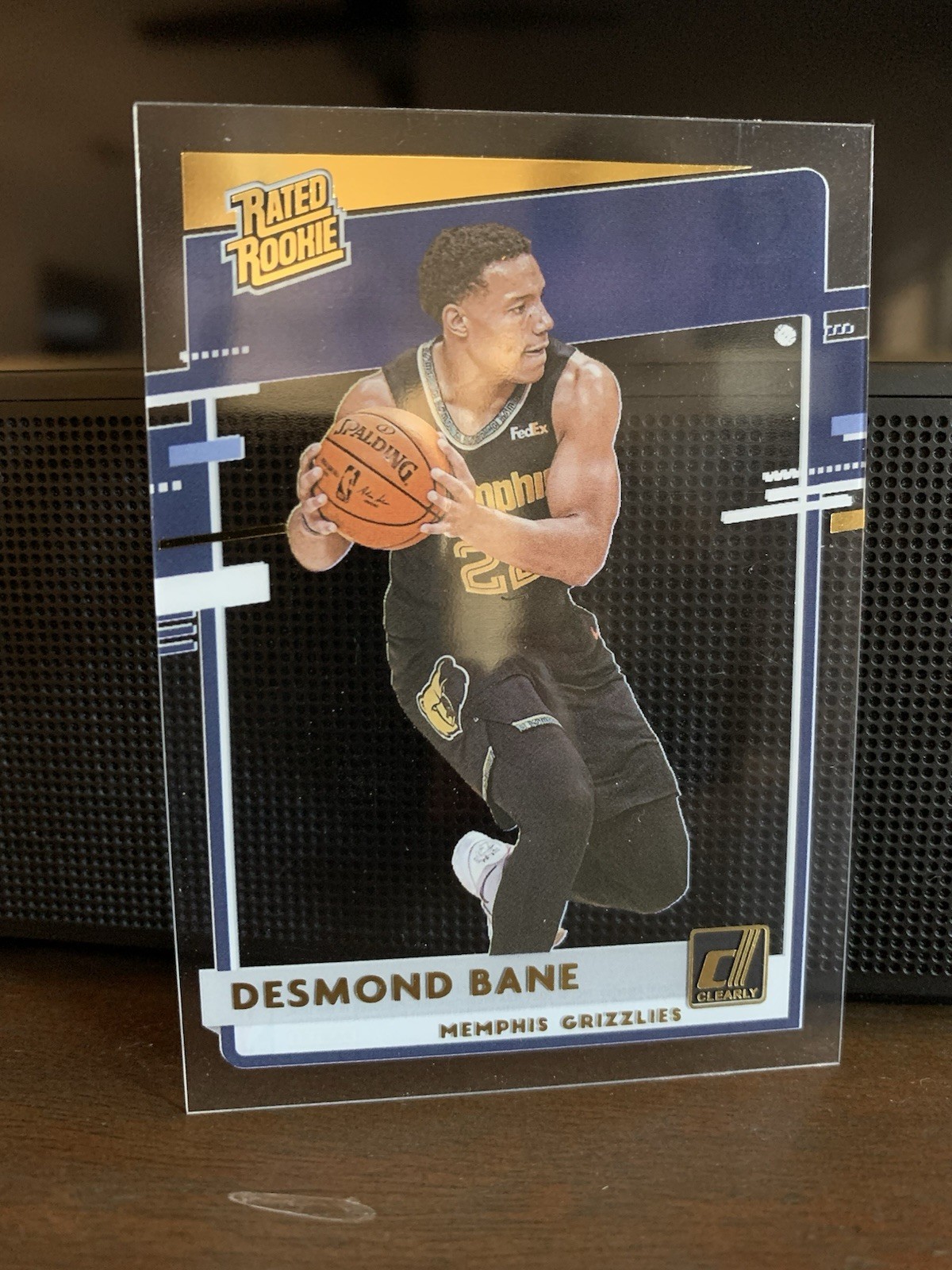 2020-21 Panini Clearly Donruss Rated Rookie Gold Desmond Bane #76 Rookie RC