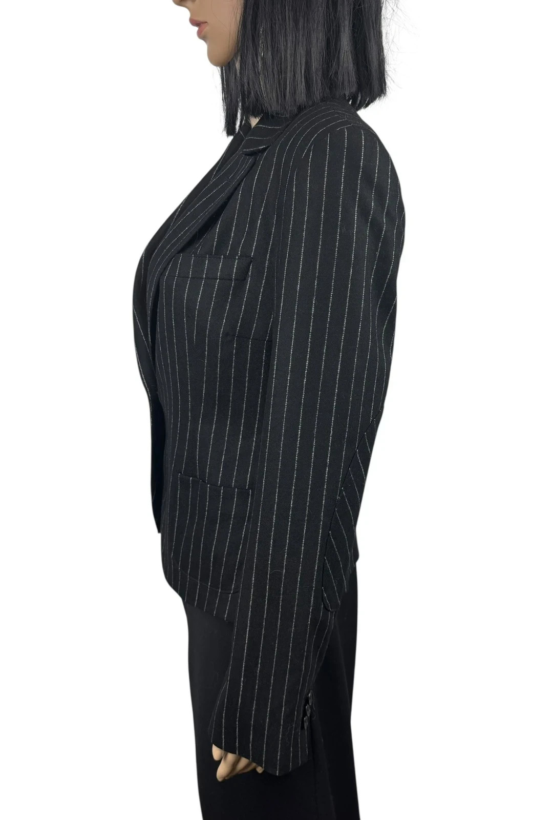 Patrick Hellmann Collection Blazer Striped Wool S… - image 5
