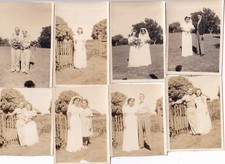 Lot 9 Original WWII Snapshot Photos US GI WEDDING BRIDE WIFE PARTY 610