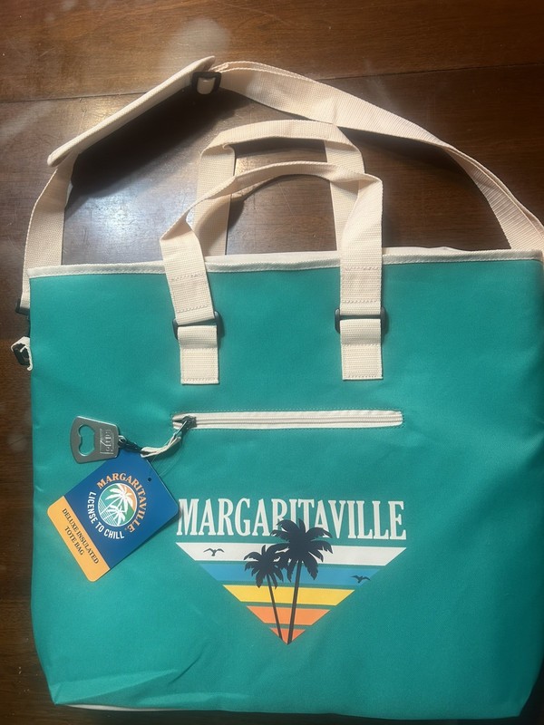 NWT Margaritaville XL Deluxe Insulated Tote Cooler Bag With Bottle Opener