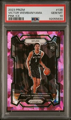 2023-24 Panini Prizm - Victor Wembanyama #136 Pink Ice Prizm (RC 