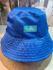 UV Skinz Kids Floppy Bucket Hat Reversible Blue Hibiscus Size 6