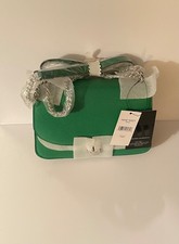 NINE WEST MINKA SIZE SMALL GREEN MINKA FLAP CROSSBODY HANDBAG NWT