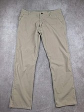 Kuhl Slax Pants Mens 36x32 Tan Beige Hiking Hike Outdoors Nylon Stretch Blend