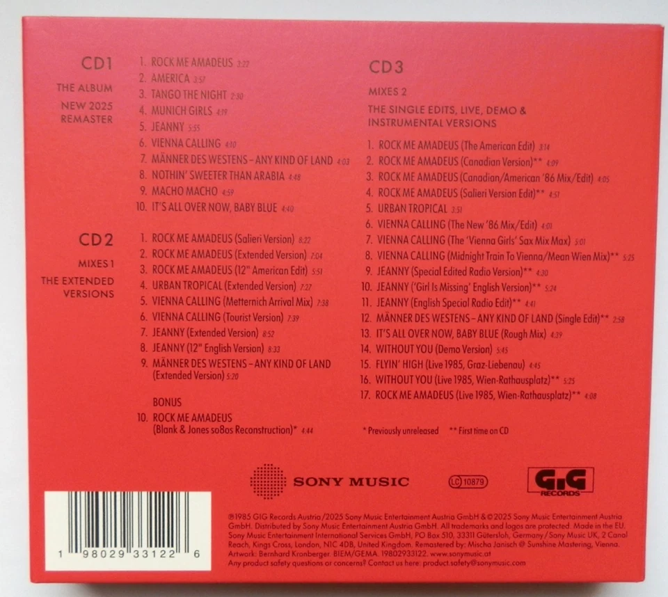 Falco 3 (Deluxe Version), 3 Audio-CDs 2025 / Wie NEU! - Bild 4 von 4