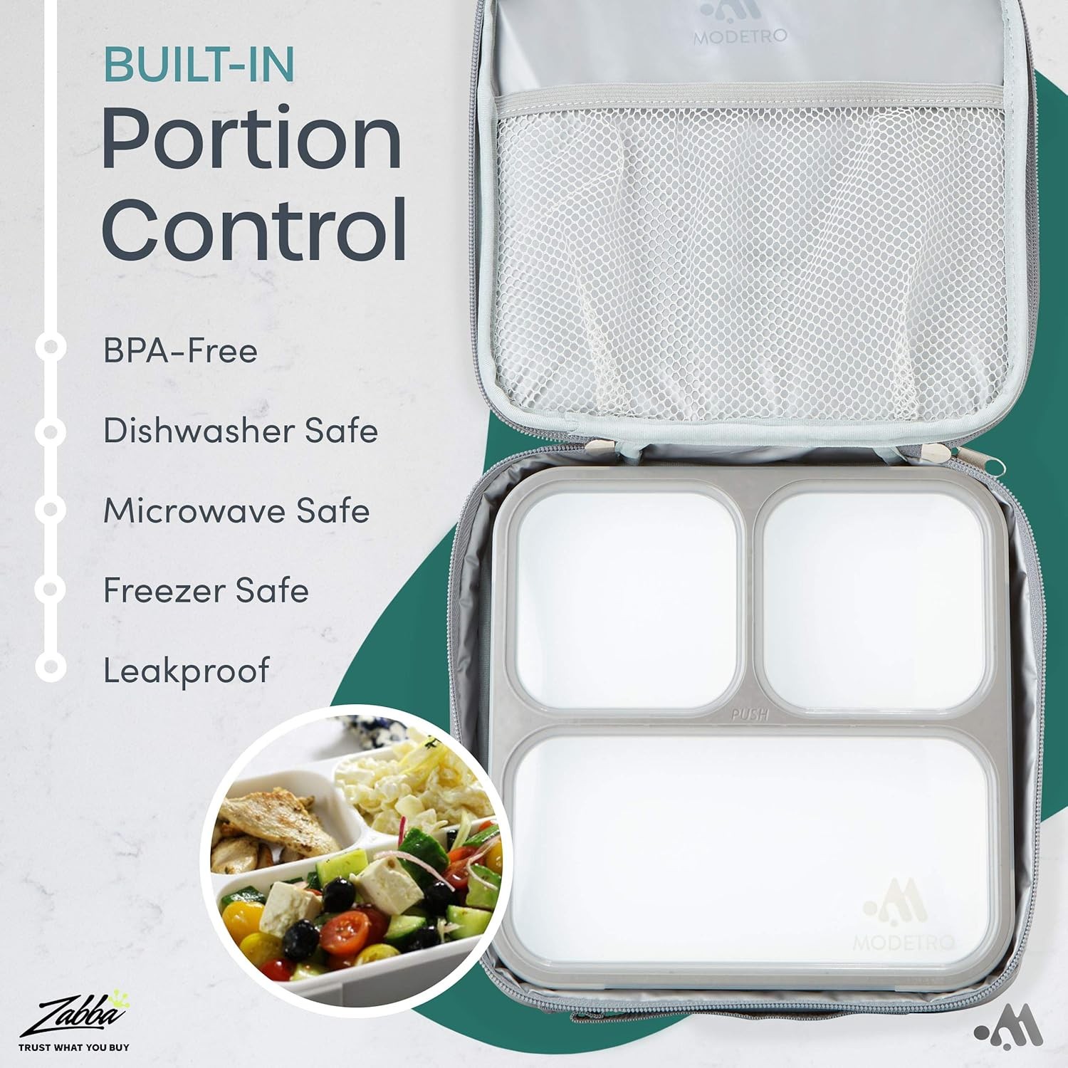 Adult Lunch Box Leak Proof Microwavable Insulated Lunch Bag Slim Meal Containers