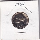 1964 Proof Jefferson Nickel 5c Coin Fine Condition #2014 — photo 1
