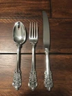 MINT WALLACE GRANDE BAROQUE STERLING SILVER JUNIOR YOUTH CHILD SETTING GRAND SET
