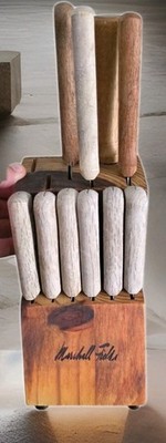 Marshall Fields Rustic Solid Wood  Cuttlery THE RESOURCE Set, Collectible 