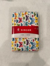 Colorful Butterflies on Cotton Fabric SINGER 1 Yard - 3 Available - NEW