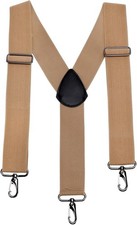 2 Inch Wide Suspenders for Men Heavy Duty Y Back Work Tool Belt Hooks