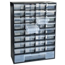 SUGOOE 33 Drawer Plastic Small Parts Organizer, Storage Bin with Drawers for ...