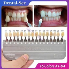 16 Color Dental VITA Classical Shade Guide Whitening Comparison A1-D4