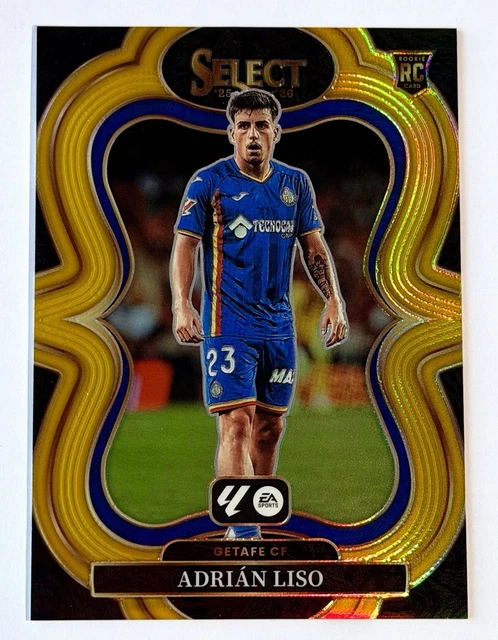 2025-26 Panini Select Gold #/10 Adrian Liso RC Getafe CF