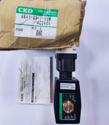 CKD AB41-03-07-03M Direct-Acting Solenoid Valve AC240V 50/60Hz
