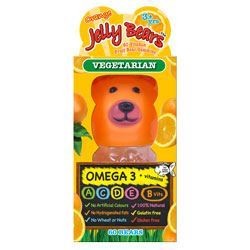 Jelly Bears Vitamin Fruit Bear Orange flavour with Omega 60 Gummies - Image 5
