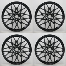 Set Of 4 19x8.5 19x9.5 Gloss Black 1000m Style Wheels 5x120 Et3035 Fits Bmw Set Of 4 19x8.5 19x9.5 Gloss Black 1000m Style Wheels 5x120 Et3035 Fits Bmw