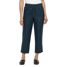Banana Republic Women's Tapered Crop Pull-On Pant, Navy, Medium, New