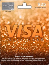 Carta regalo Visa $25 (più $3,95 tassa di acquisto) 