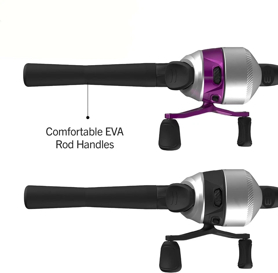 Caña de fibra de vidrio duradera de 6 pulgadas, carrete de pesca antirretroceso - Image 4 of 4