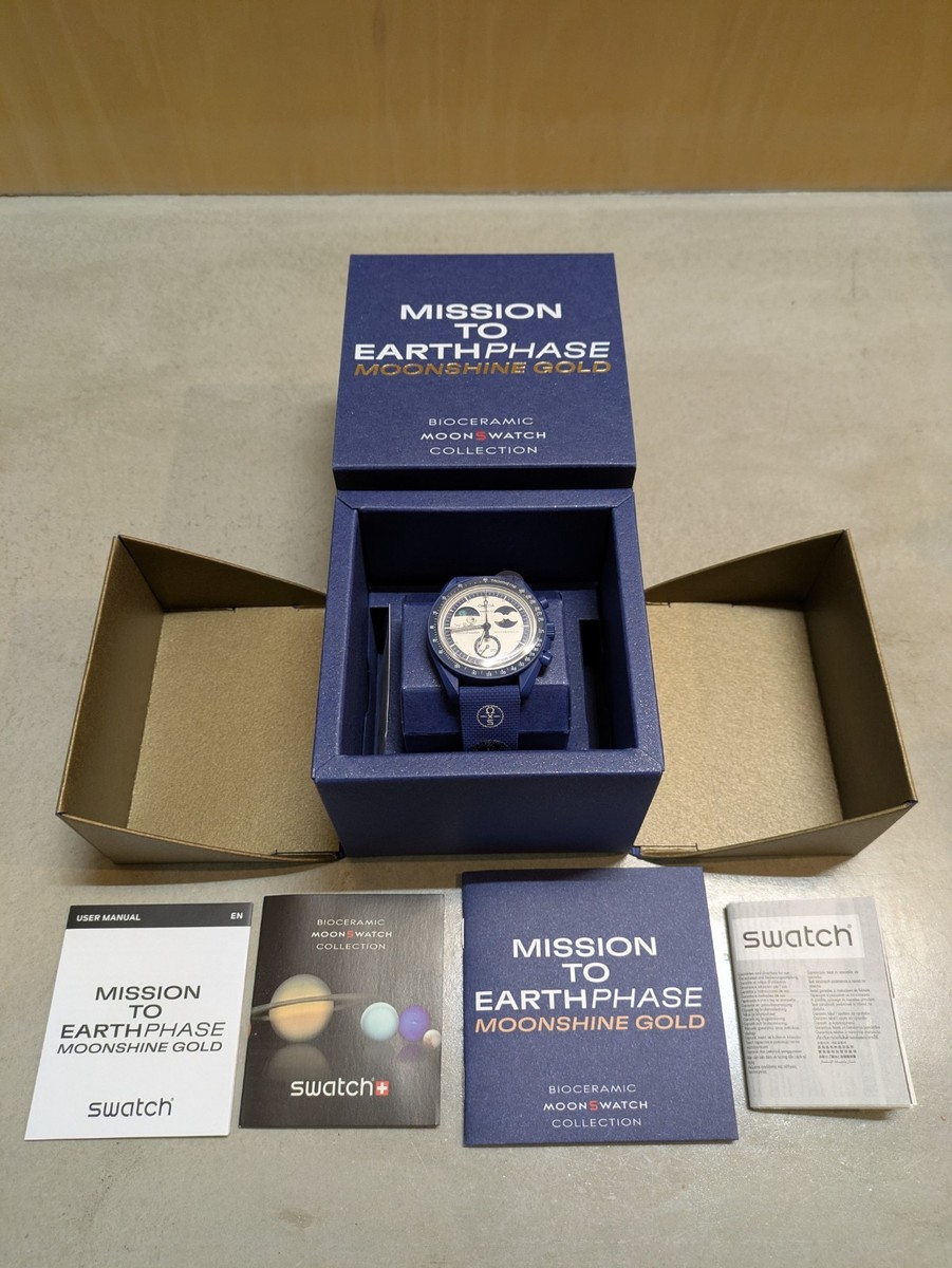 Swatch Mission to Earth Phase Moonshine Gold SO33N701L TO236813