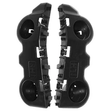 1 Pair For 2017-2020 Kicks Front Bumper Bracket Left & Right Plastic Black