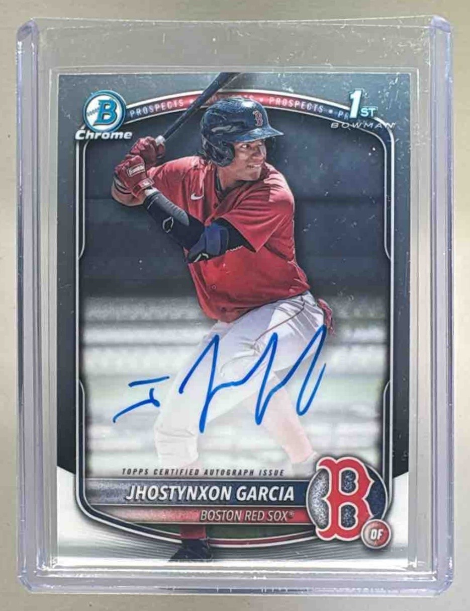 Jhostynxon Garcia 2025 Bowman Chrome #CPA-JGA Auto 1st RC