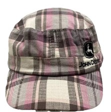 John Deere Womens Train Conductor Hat Cap Multi Pink Logo Adjust Strap Farmcore
