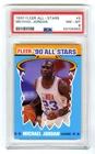 MICHAEL JORDAN~CHICAGO BULLS~1990 FLEER ALL-STAR PSA-8 NM-MT NBA CARD#5~NEW CASE