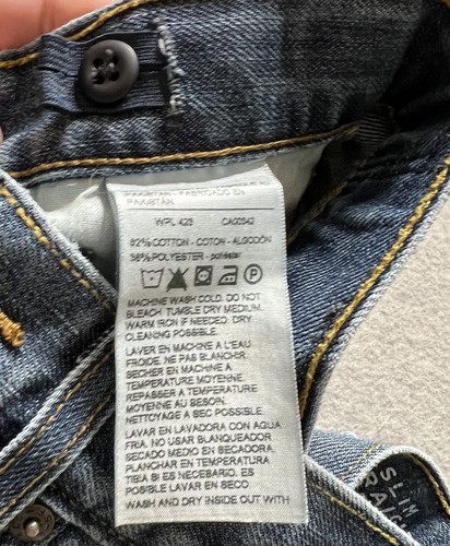 Denizen Levis Jeans Boys 14 Slim Straight Medium Wash Denim Adjustable Waist - Picture 5 of 6