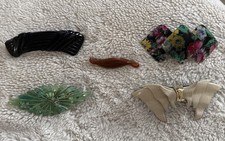 5 Vintage Hair Clips Most Are Signed Very 60s And 70s Style