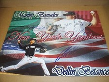Manny Banuelos/Dellin Betcances Yankees DUAL Signed 11x14 Photo COA  