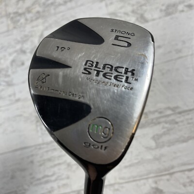 MasterGrip Black Steel Strong 5 Wood 19* RH Senior Graphite ~42.5  / NICE/ MC-60