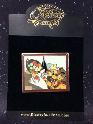 DISNEY AUCTIONS PLUTO METAL ENAMEL PIN DA17461 RARE LIMITED EDITION OF 100