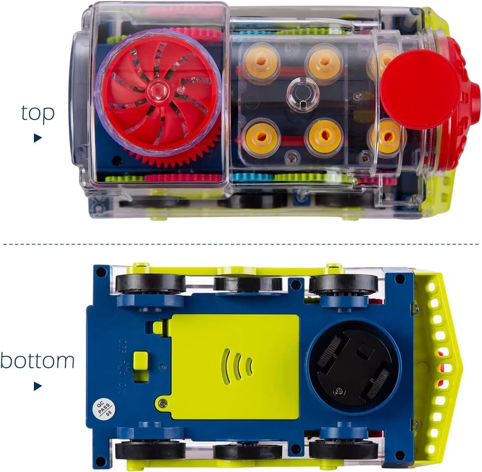 Transparent Gear Train Toys Electric Light And Music Car Toys Gifts - Image 4 of 4